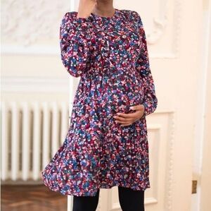 Seraphine Multicolor Floral Maternity & Zippered Nursing Dress